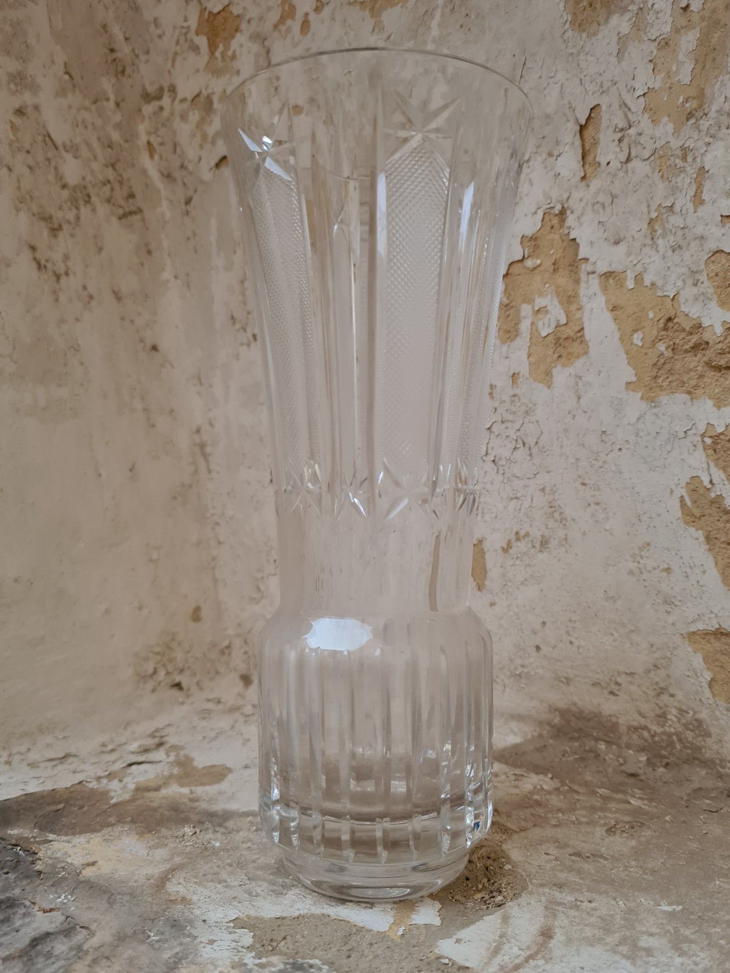 Vintage Crystal Vase - 1930s
