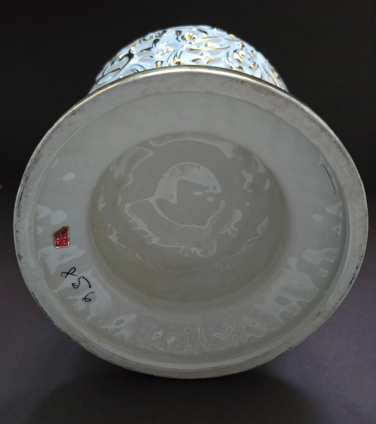 Vintage Capodimonte Porcelain Vase - 1950s Italy