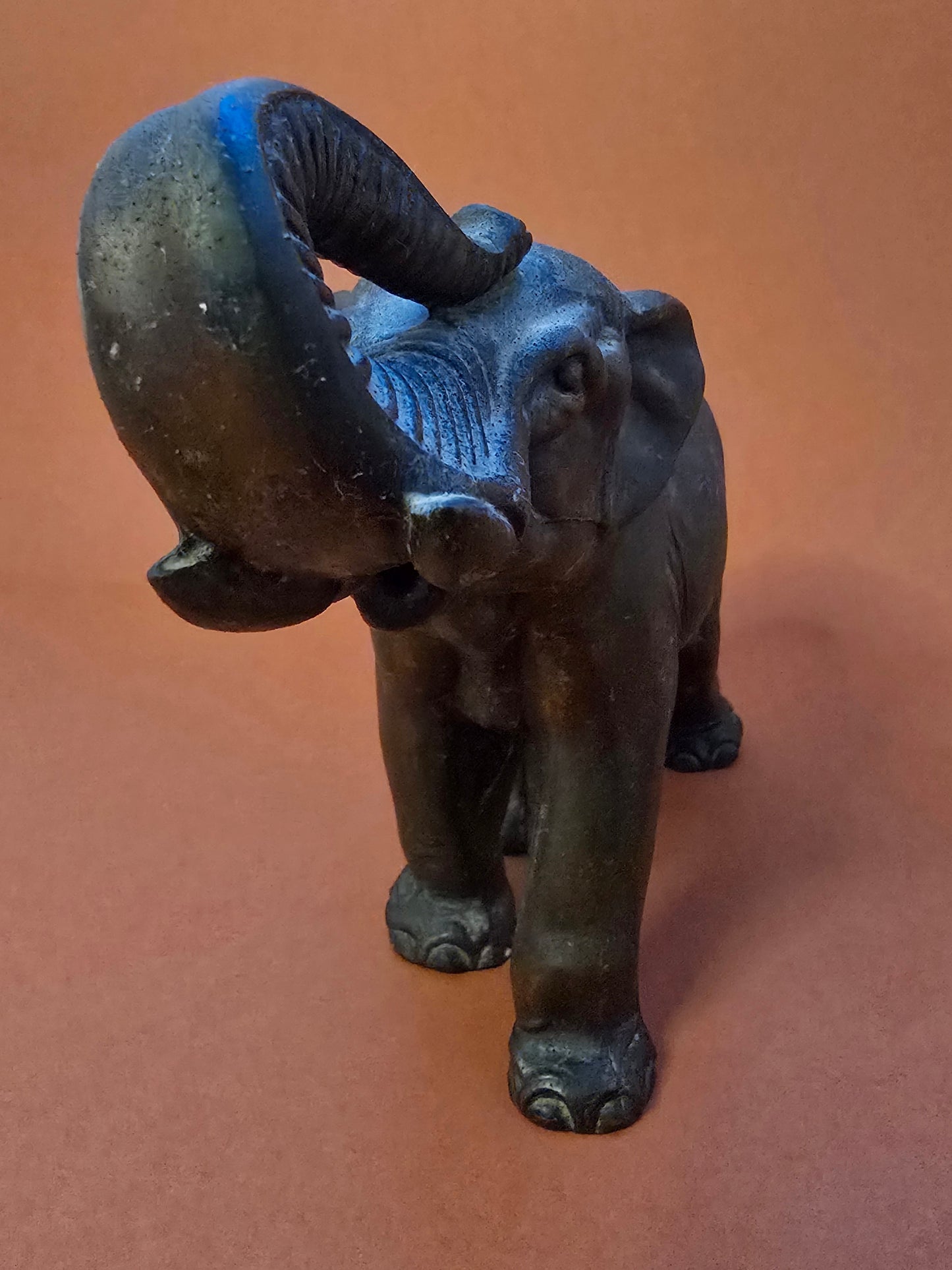 Art Deco Spelter Elephant Figurine - 1930s France