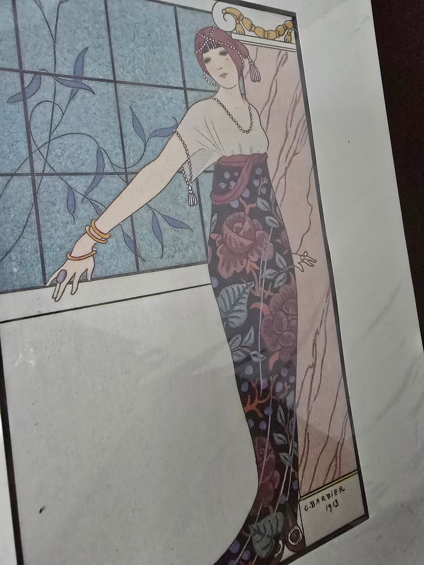 Vintage Reproduction Lithograph G. Barbier