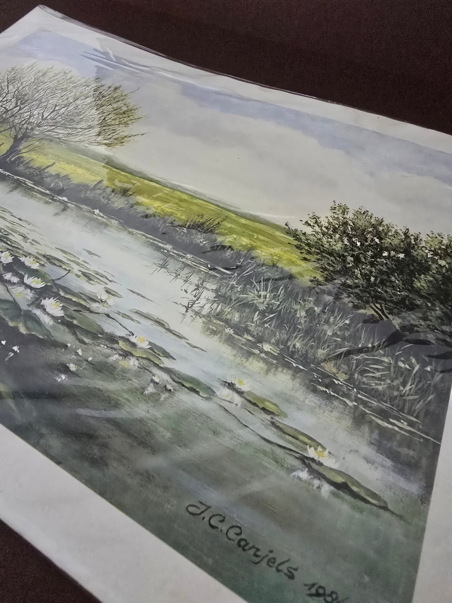 Vintage Print after Painting by J.C. Carjels | France 1984
