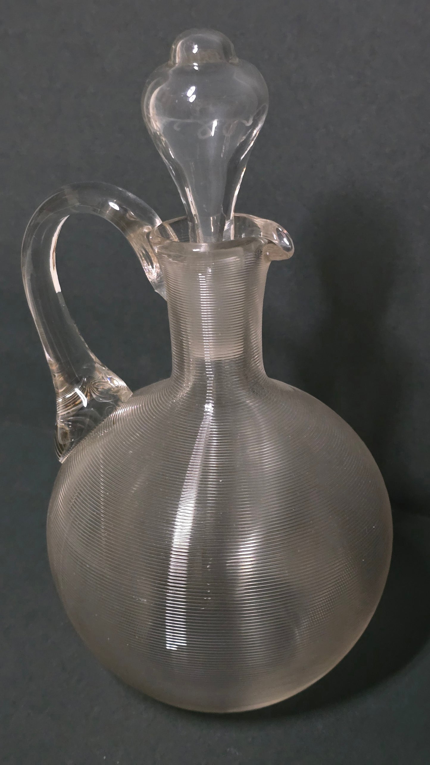 Mouth-blown Frisian thread glass 1900 Netherlands