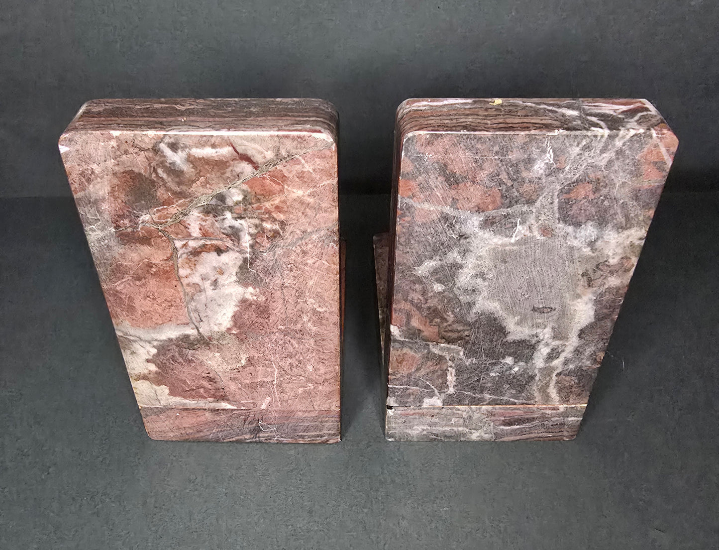 Set of Art Deco marble bookends 1930s France