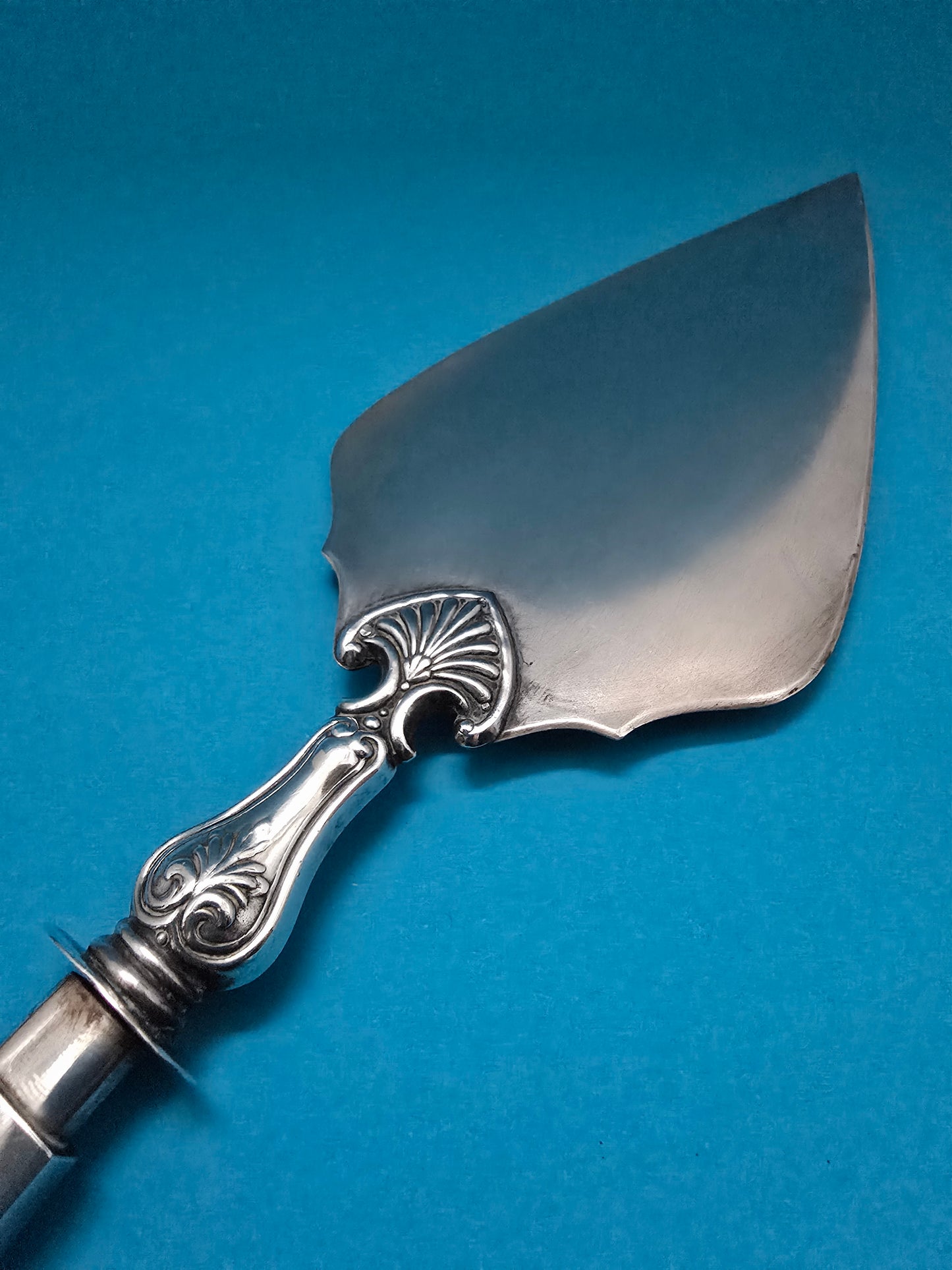French Cake Server with Sterling Silver Handle - 1890
