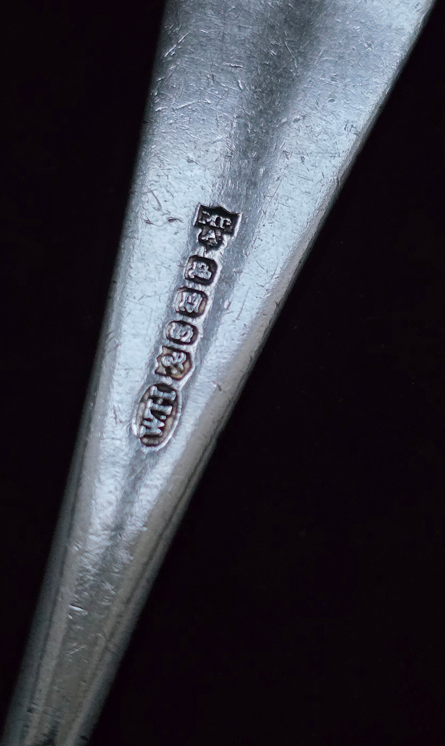 1880s William Hall Silver Serving Spoon - English Hallmarked