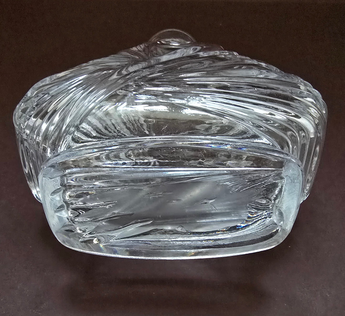 Bohemian Crystal Cognac Decanter - Art Deco Cut Crystal Circa 1940