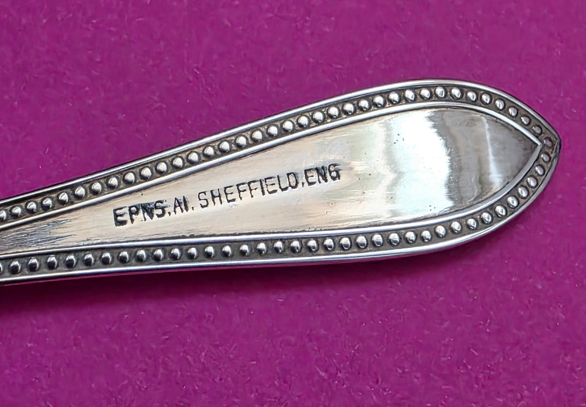 Slack & Barlow EPNS A1 Dessert Spoon Set with Serving Spoon, c.1925