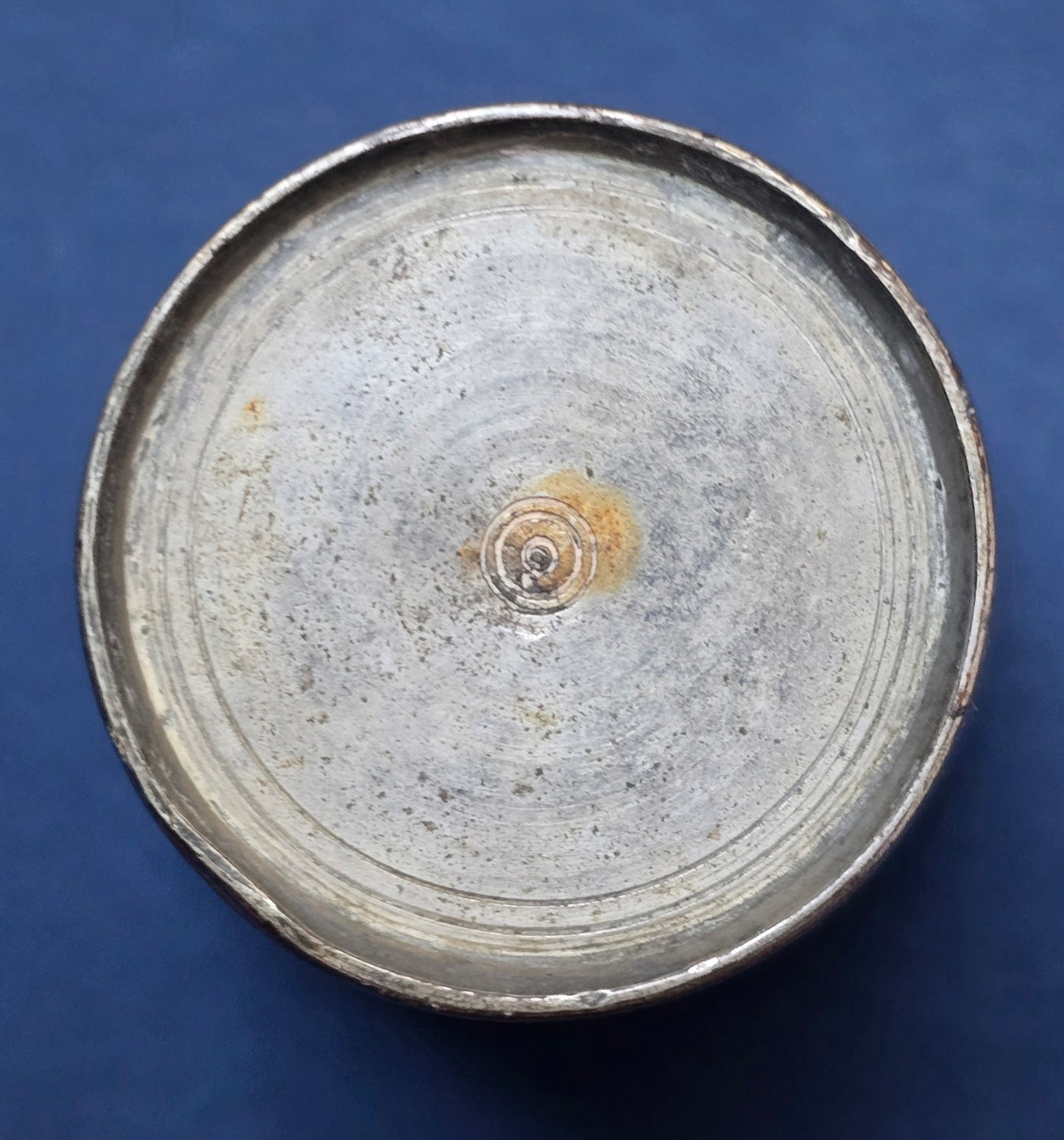 Antique Indian Brass Lassi Cup, Hand-Engraved Floral & Paisley, c.1900