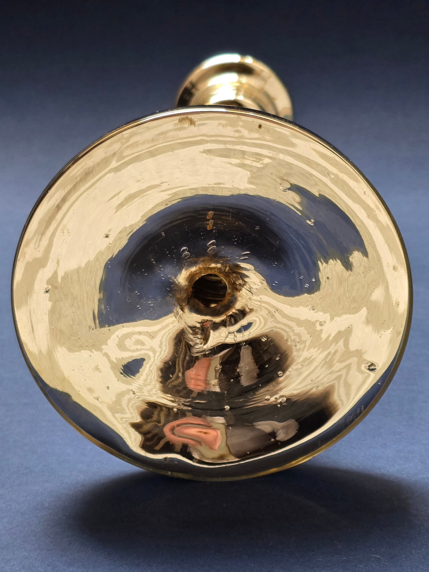 French Mercury Glass Candlestick – c.1850