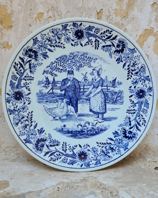 Delft Blue Wall Plate by Boch | 1950s