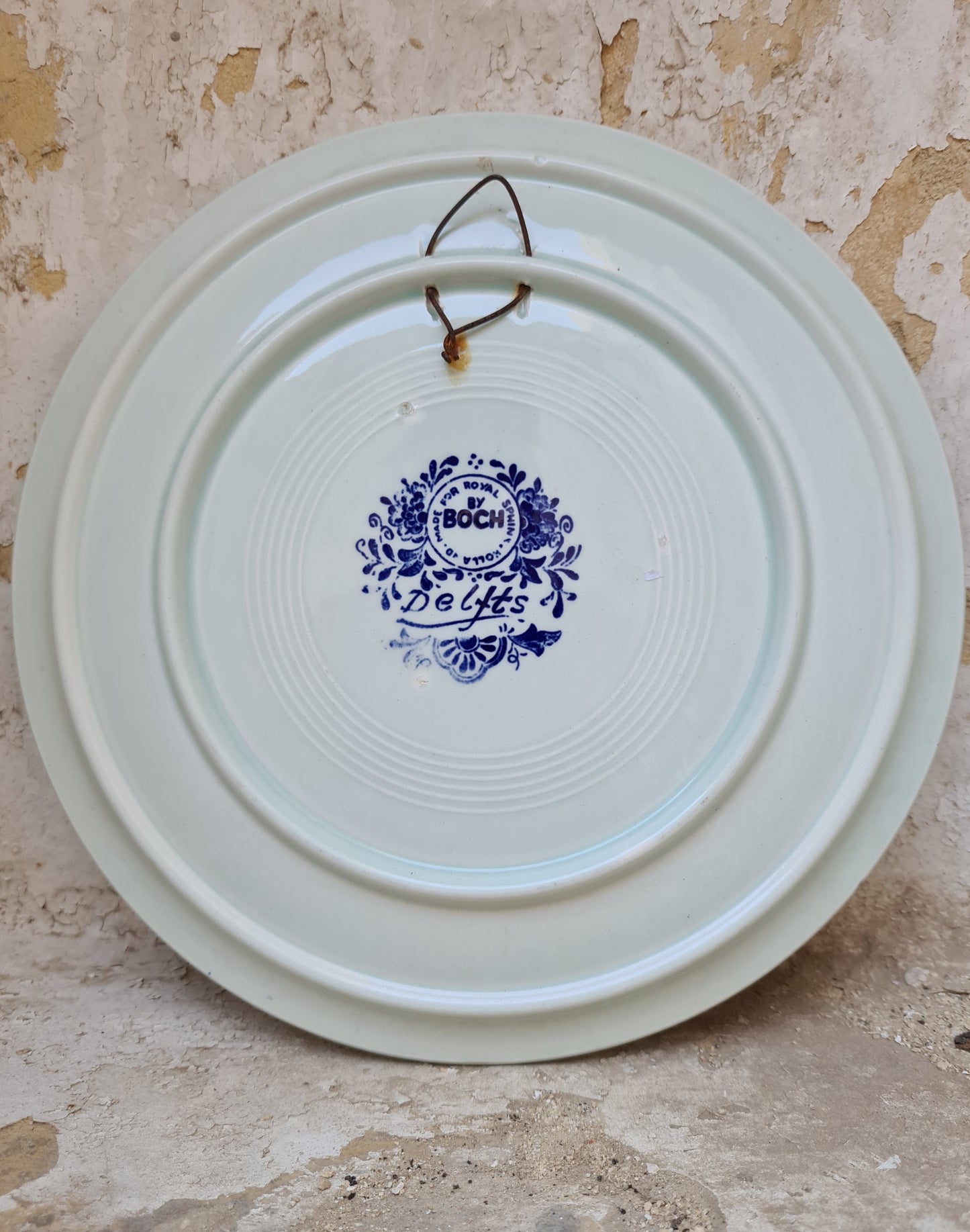 Delft Blue Wall Plate by Boch | 1950s