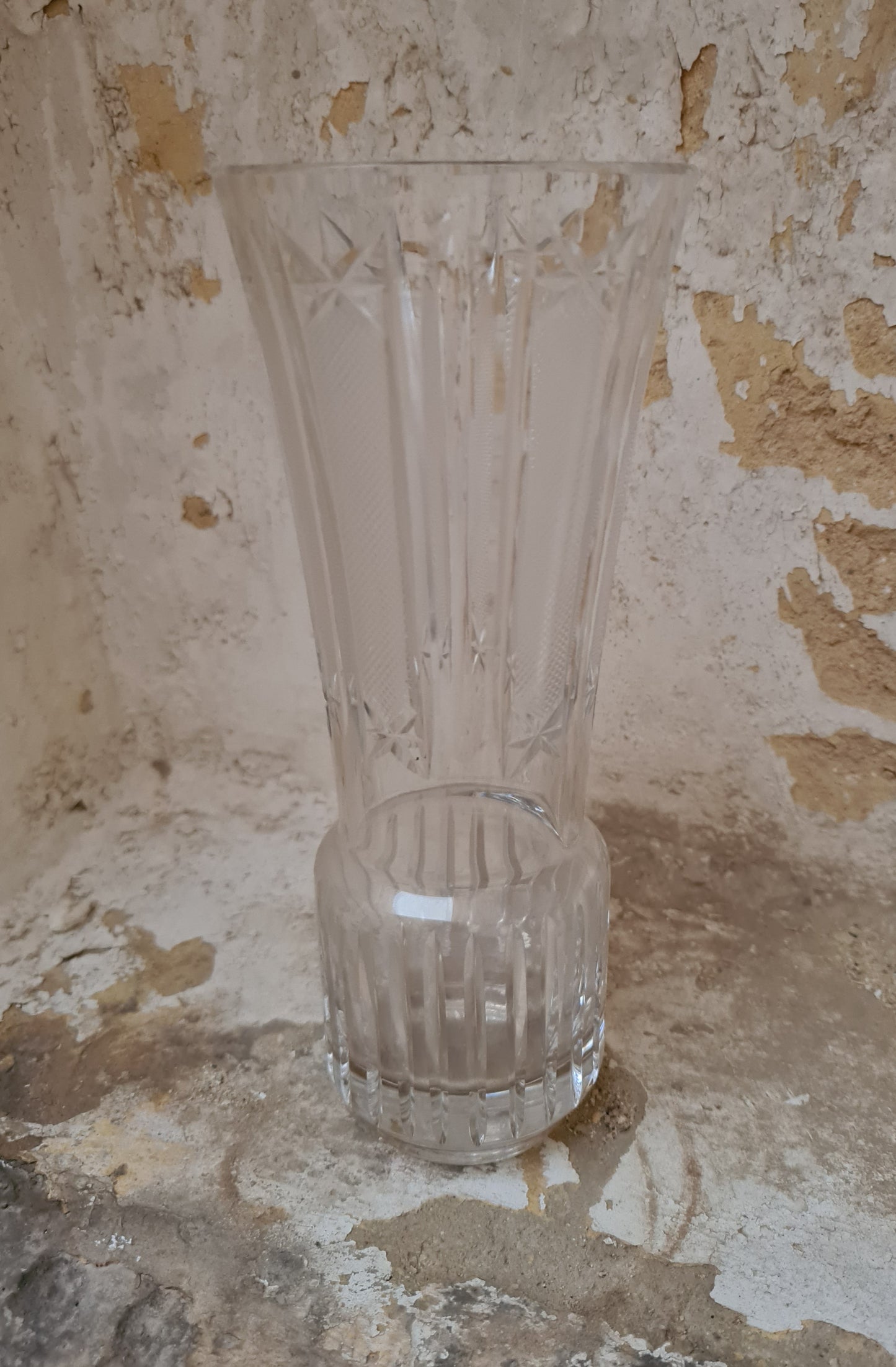 Vintage Crystal Vase - 1930s
