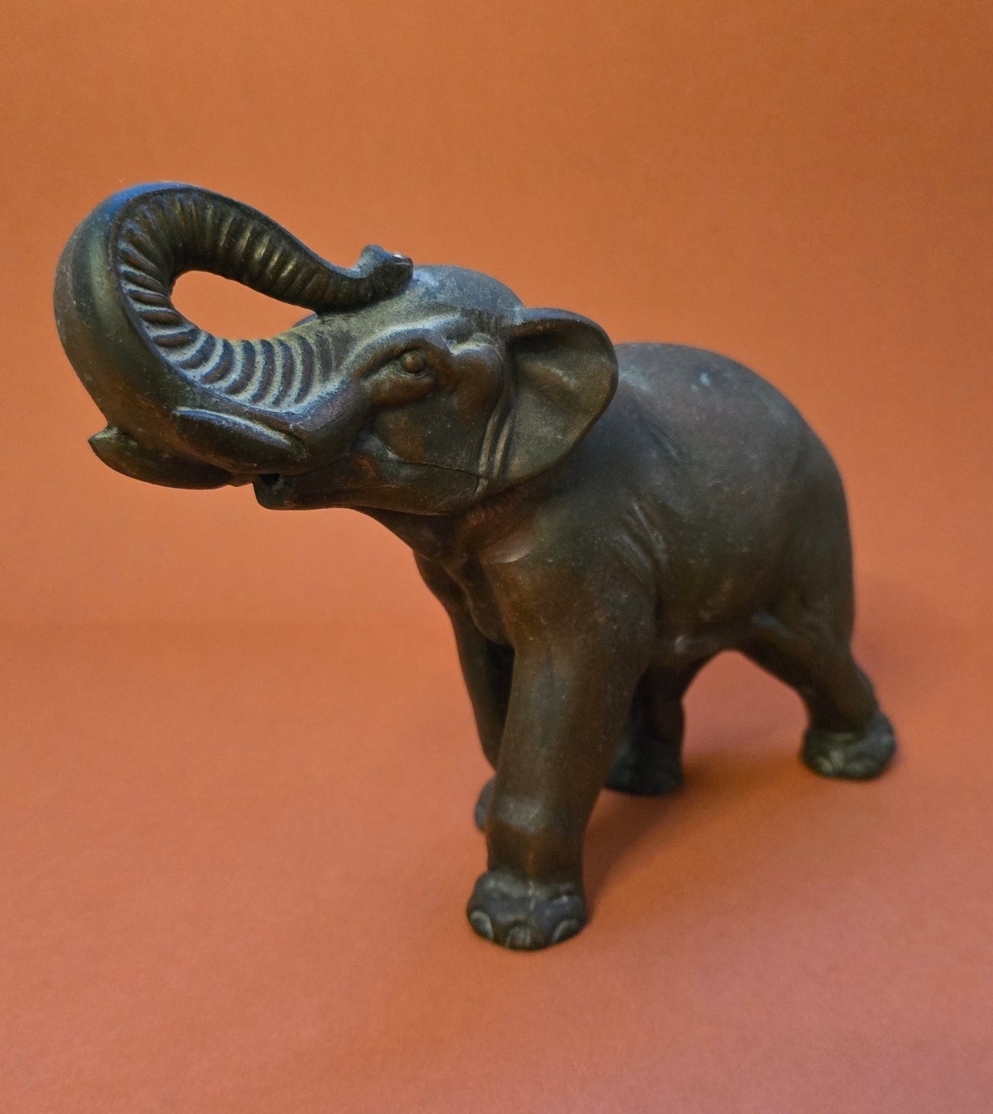 Art Deco Spelter Elephant Figurine - 1930s France