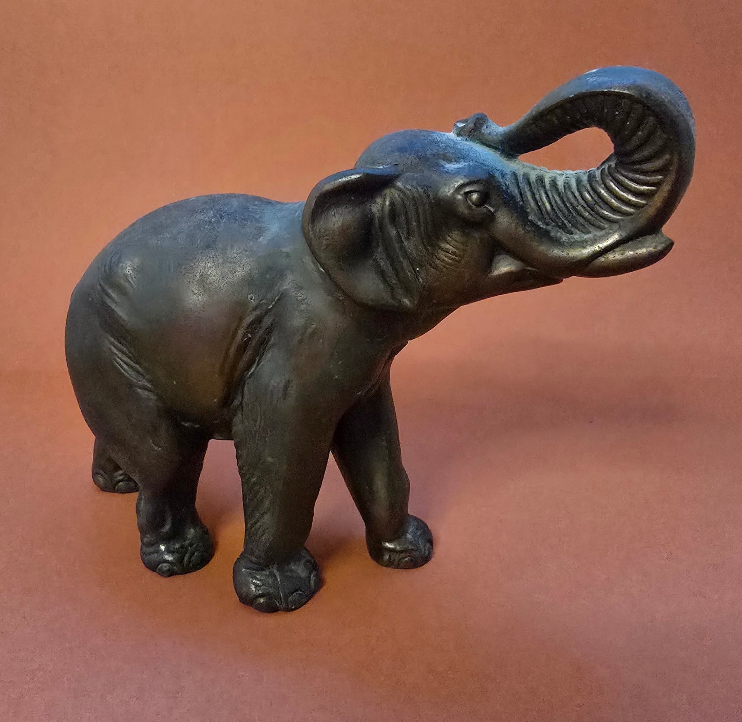 Art Deco Spelter Elephant Figurine - 1930s France