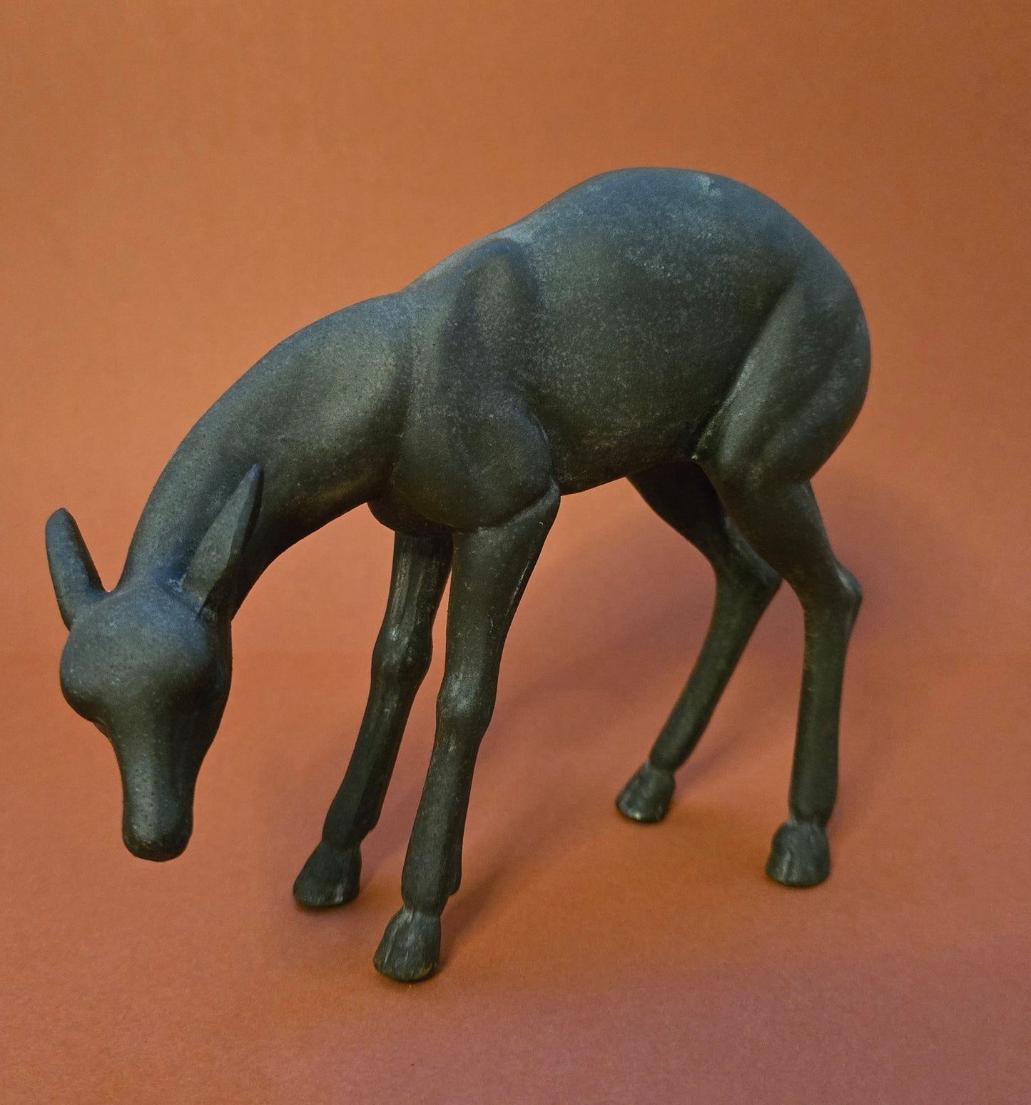 Art Deco Spelter Fawn Figurine - 1930s France