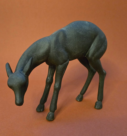 Art Deco Spelter Fawn Figurine - 1930s France
