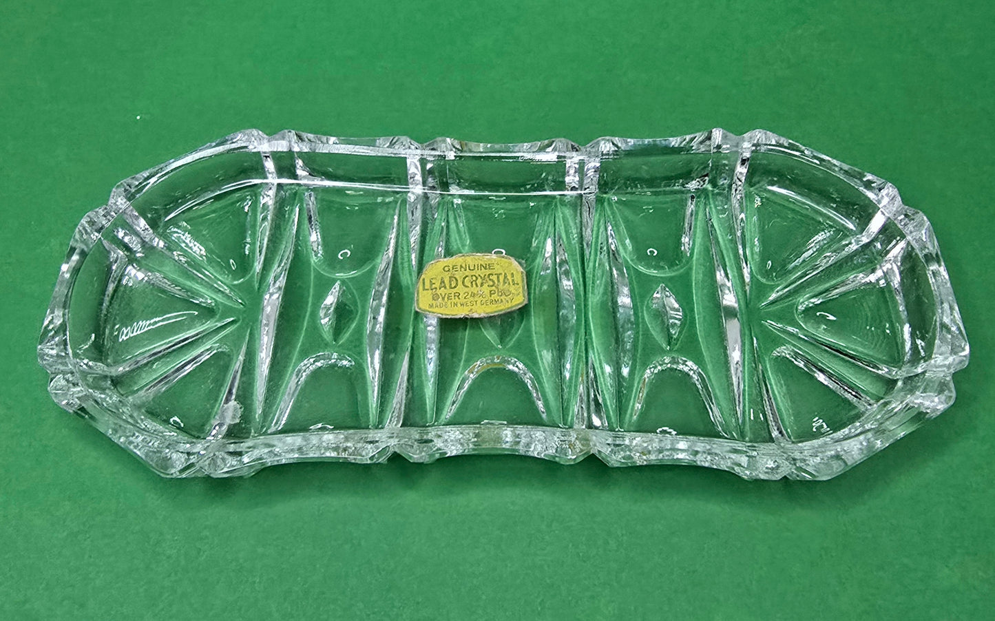 Genuine Lead Crystal Art Deco - West Germany 1950s