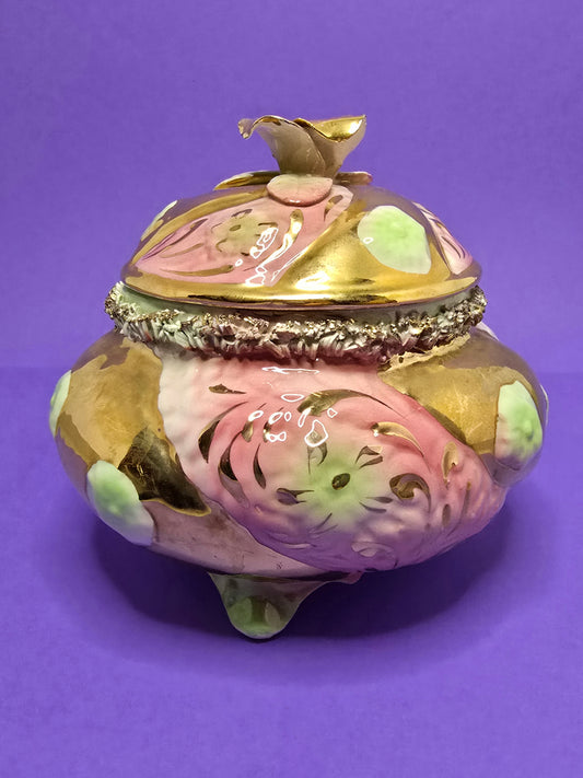 Vintage Capodimonte Cookie Jar | Italy 1940s