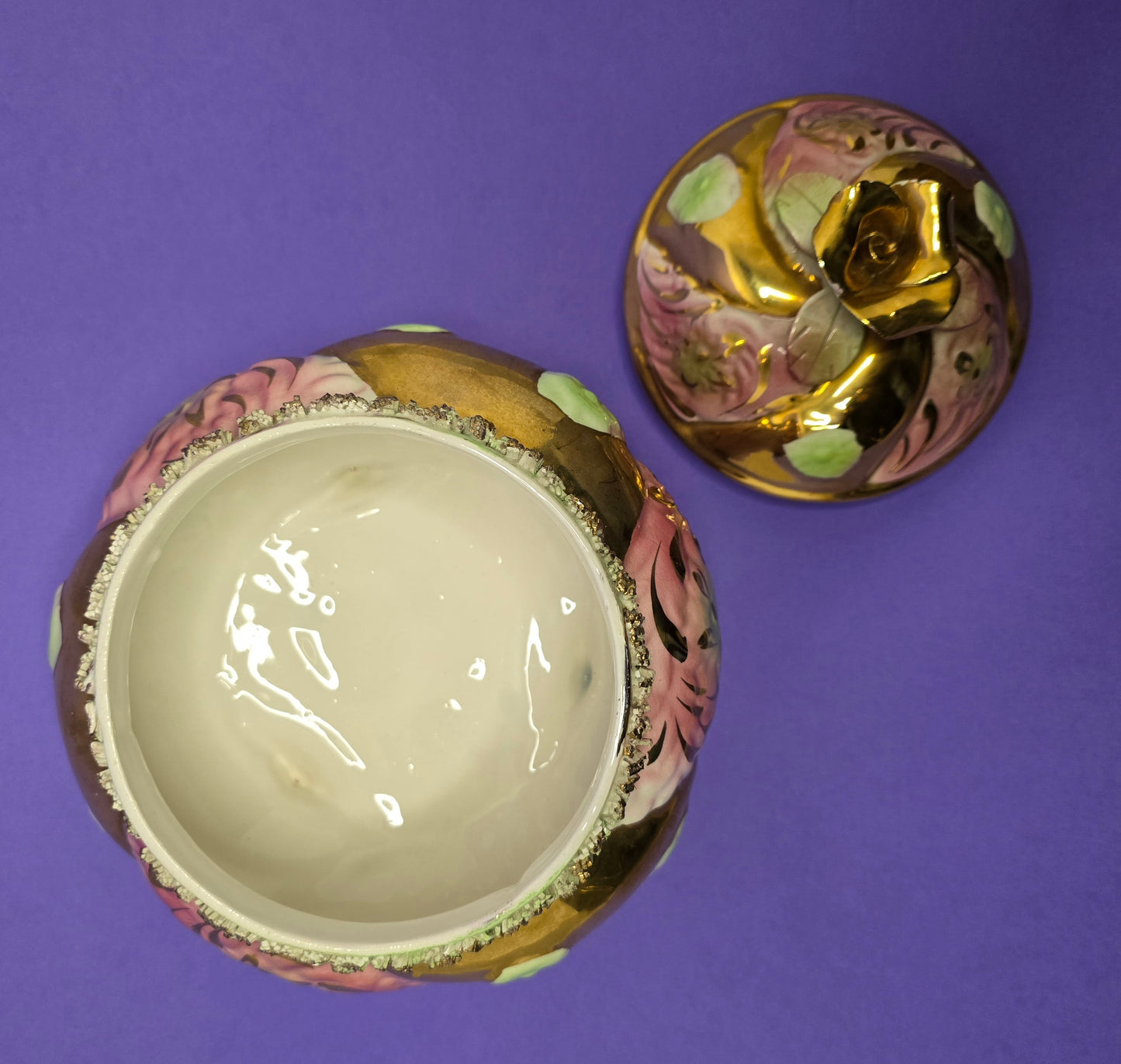 Vintage Capodimonte Cookie Jar | Italy 1940s