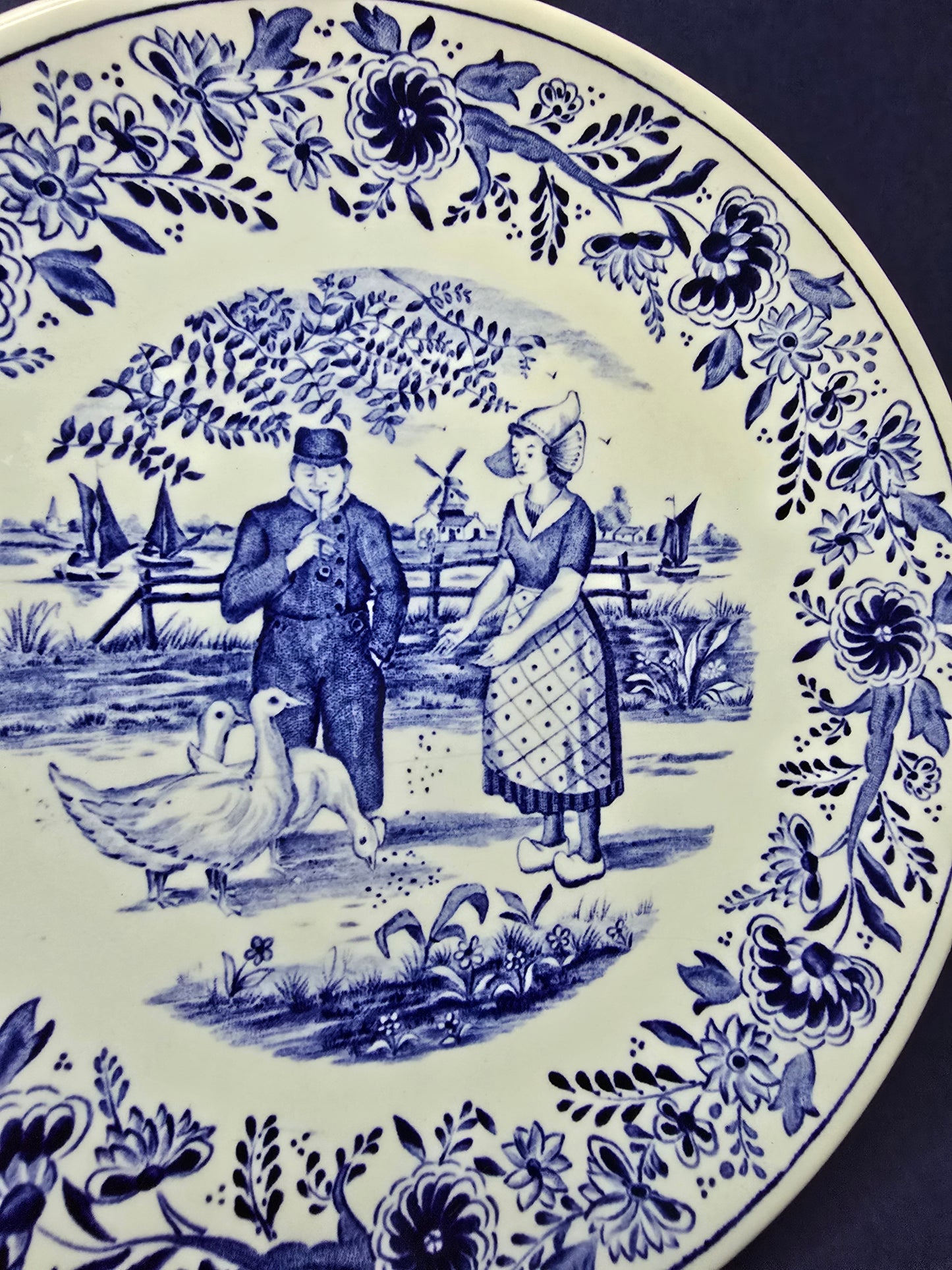 Delft Blue Wall Plate by Boch | 1950s