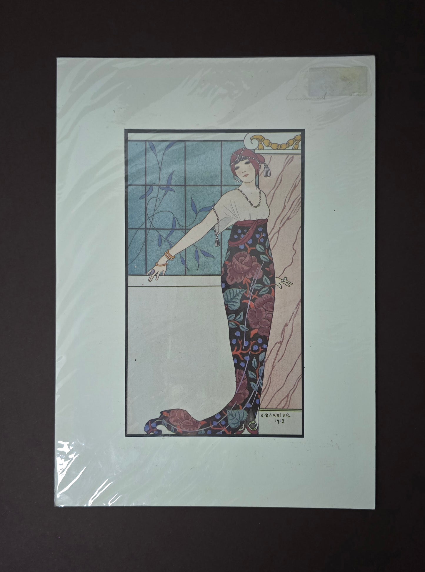 Vintage Reproduction Lithograph G. Barbier