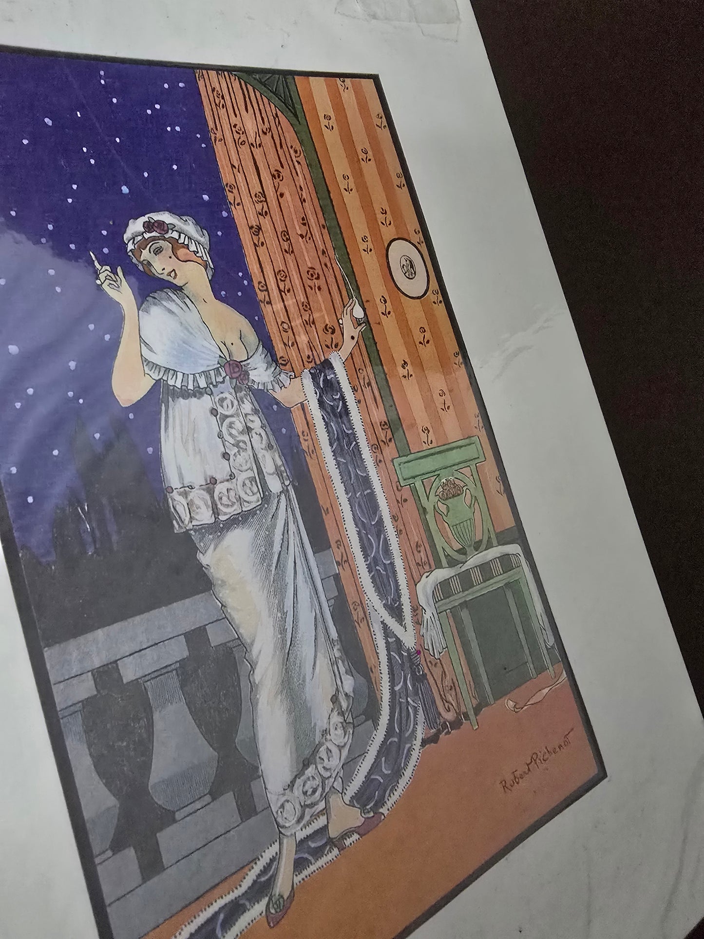 Vintage Reproduction Lithograph Robert Pichenot