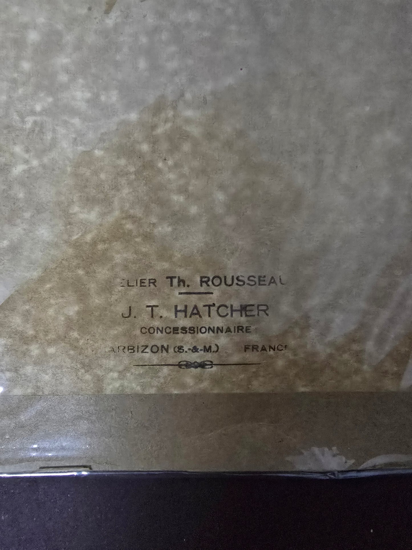 Signed Antique French Lithograph | 1900