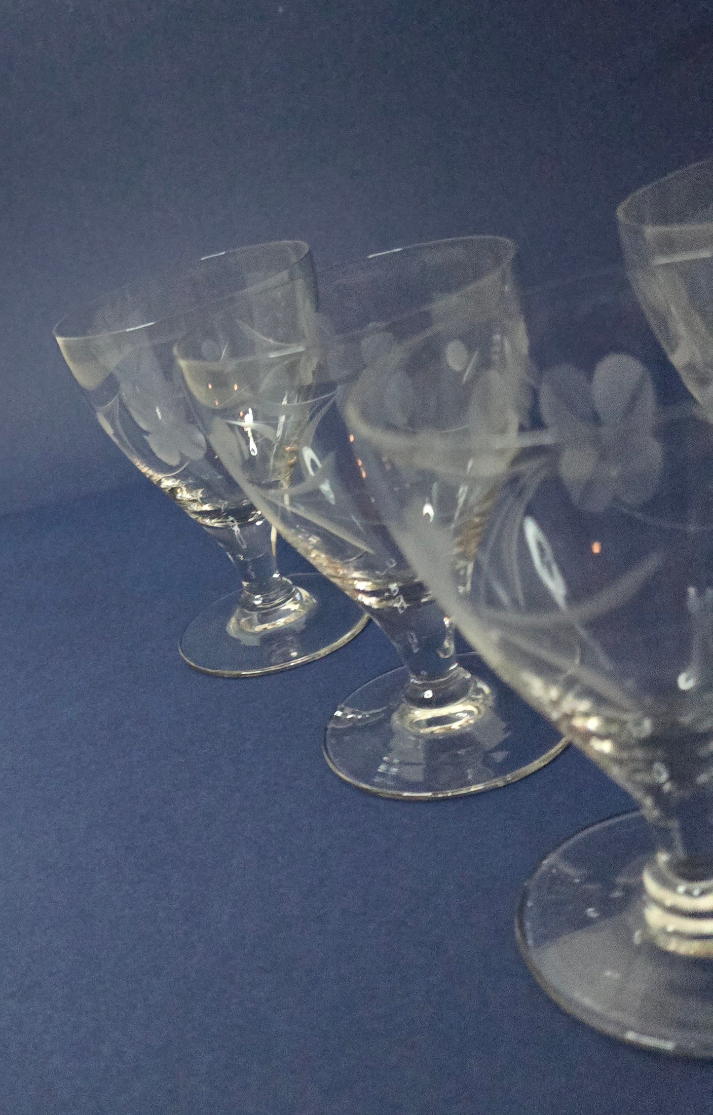 Antique Dutch Wine Glasses Set of 6 - 1930s Netherlands