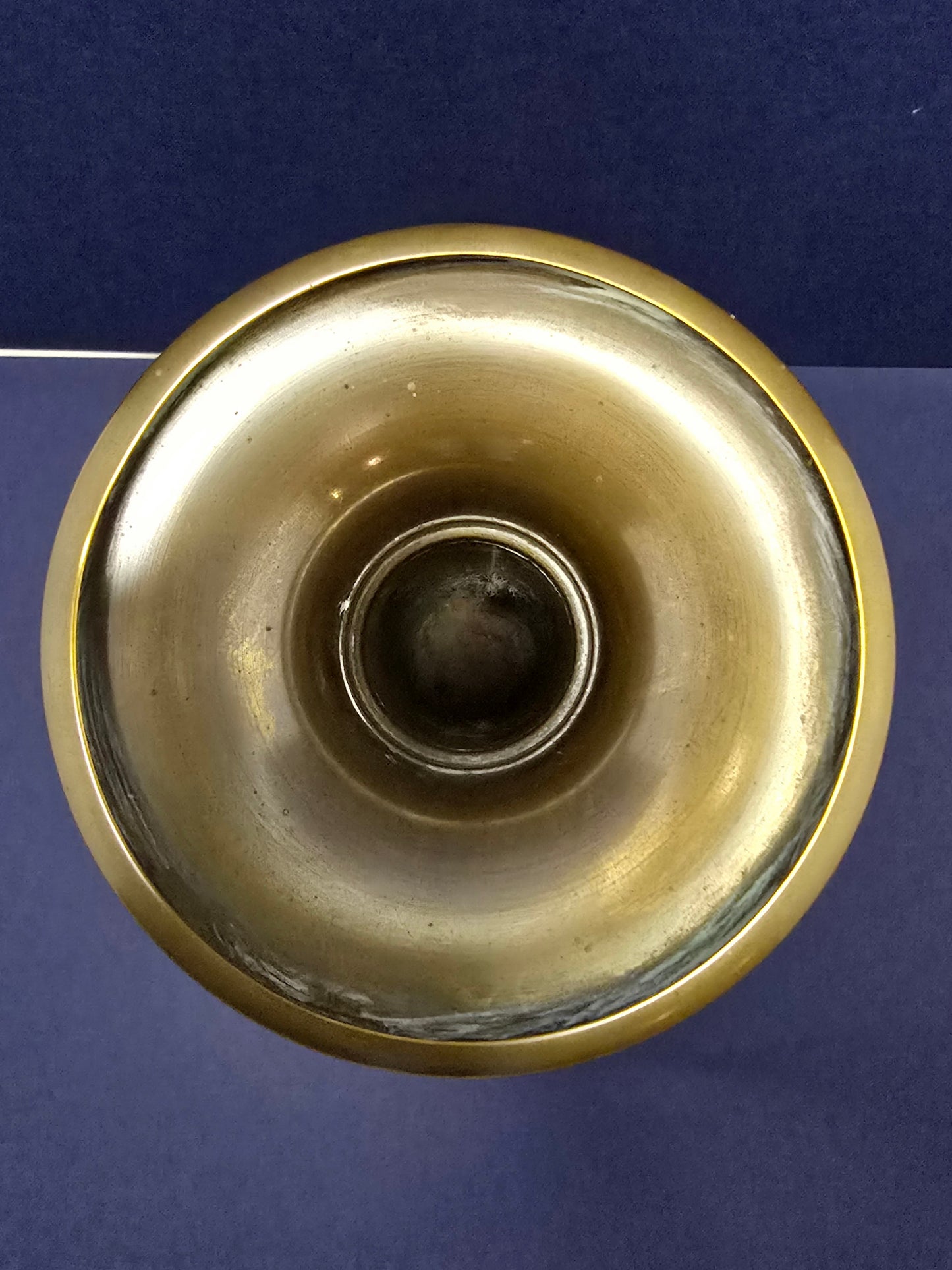 Yellow brass Jugendstil vase circa 1900