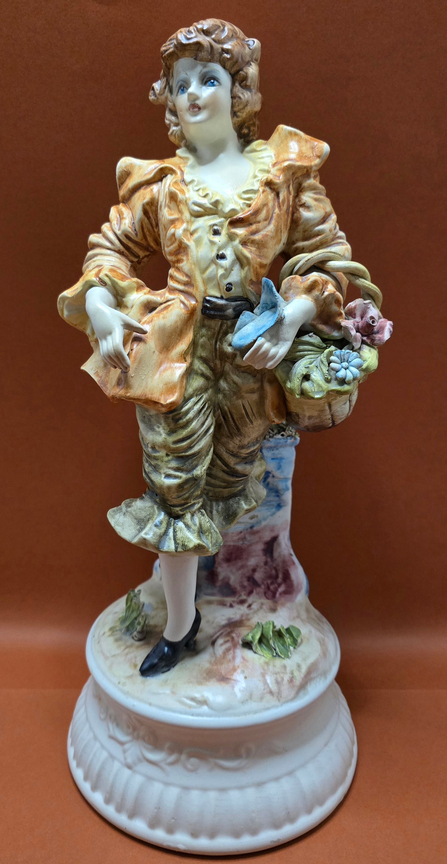 Fabricio & Anna - Vintage Italian Bisque Porcelain Figurine Pair 1950s