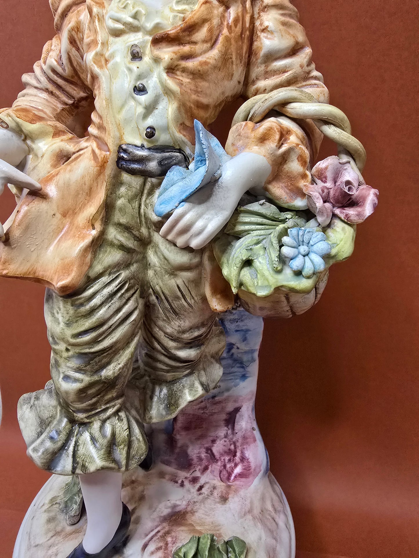 Fabricio & Anna - Vintage Italian Bisque Porcelain Figurine Pair 1950s