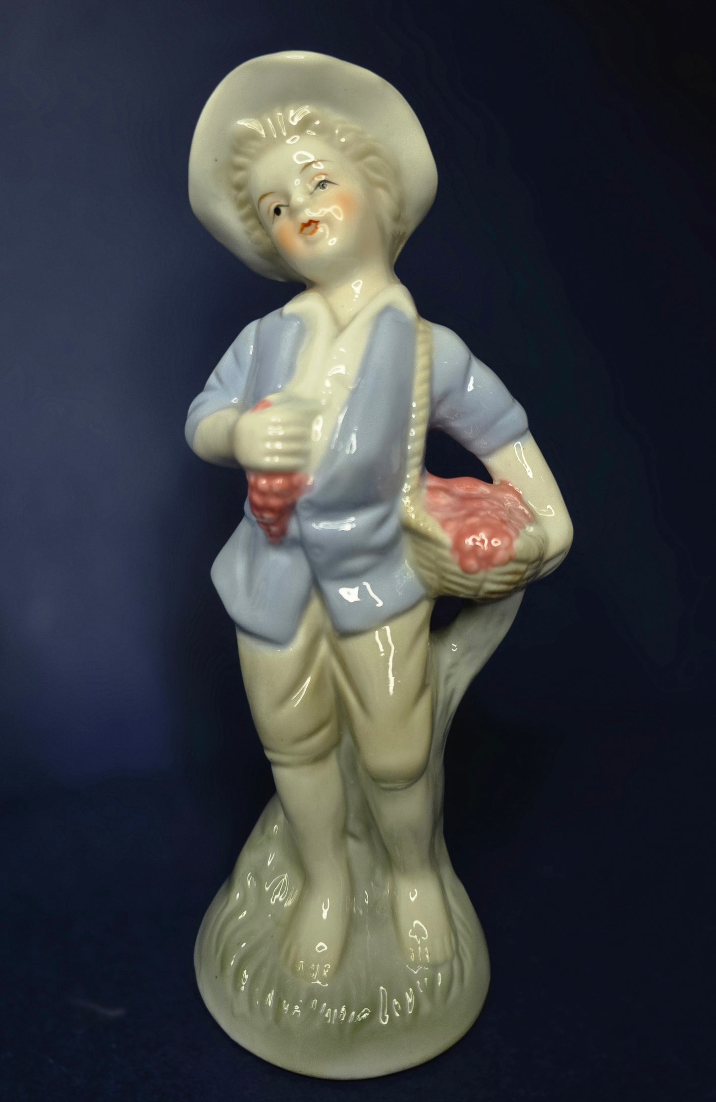 Vintage Porcelain Figurine Set - Sweet Boy and Girl Pair 1950s