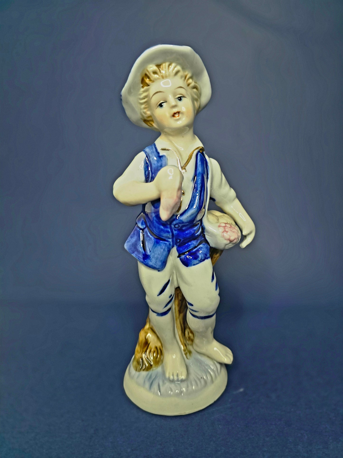 Vintage Chinese Porcelain Figurine Set - Boy and Girl Pair 1950s
