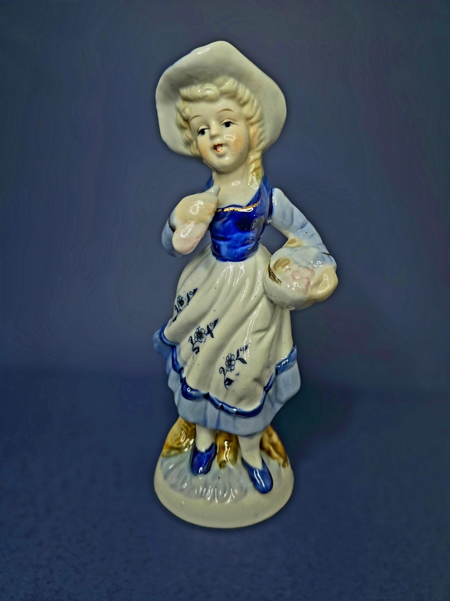 Vintage Chinese Porcelain Figurine Set - Boy and Girl Pair 1950s