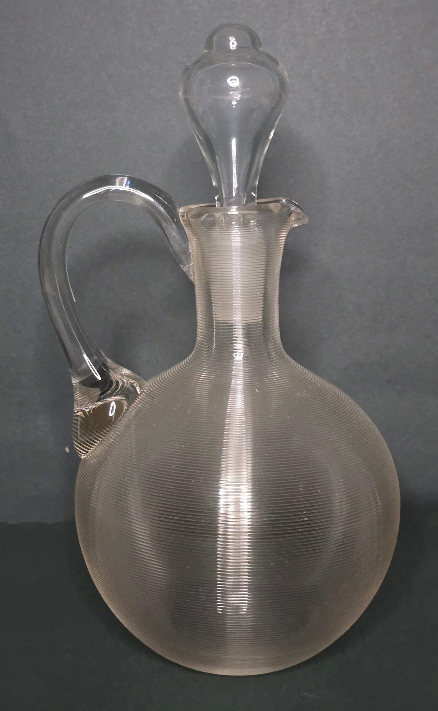 Mouth-blown Frisian thread glass 1900 Netherlands