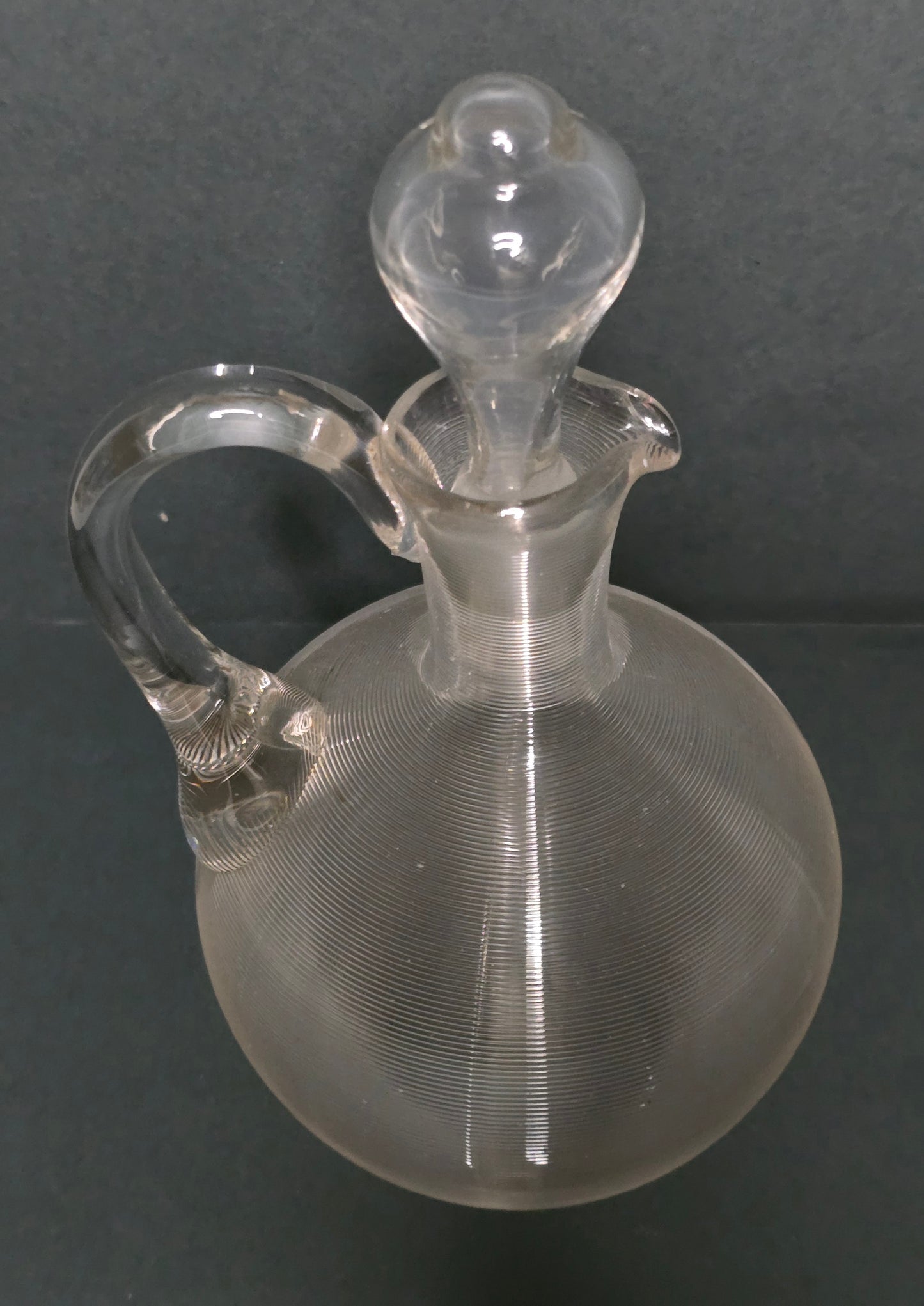 Mouth-blown Frisian thread glass 1900 Netherlands