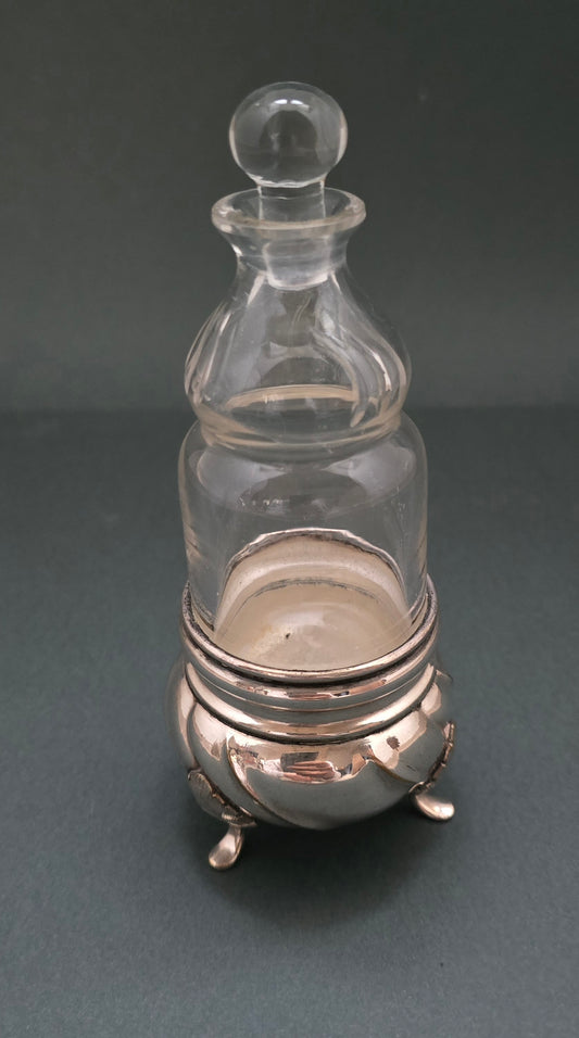 Danish Silver-Plated Oil & Vinegar Bottle - Denmark 1860