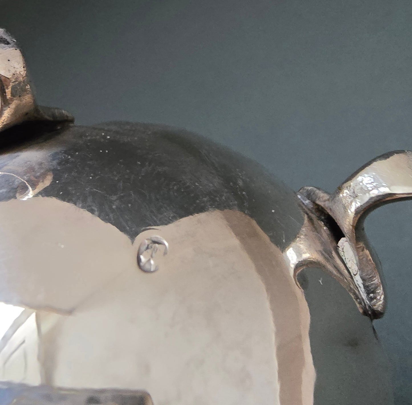 Danish Silver-Plated Oil & Vinegar Bottle - Denmark 1860