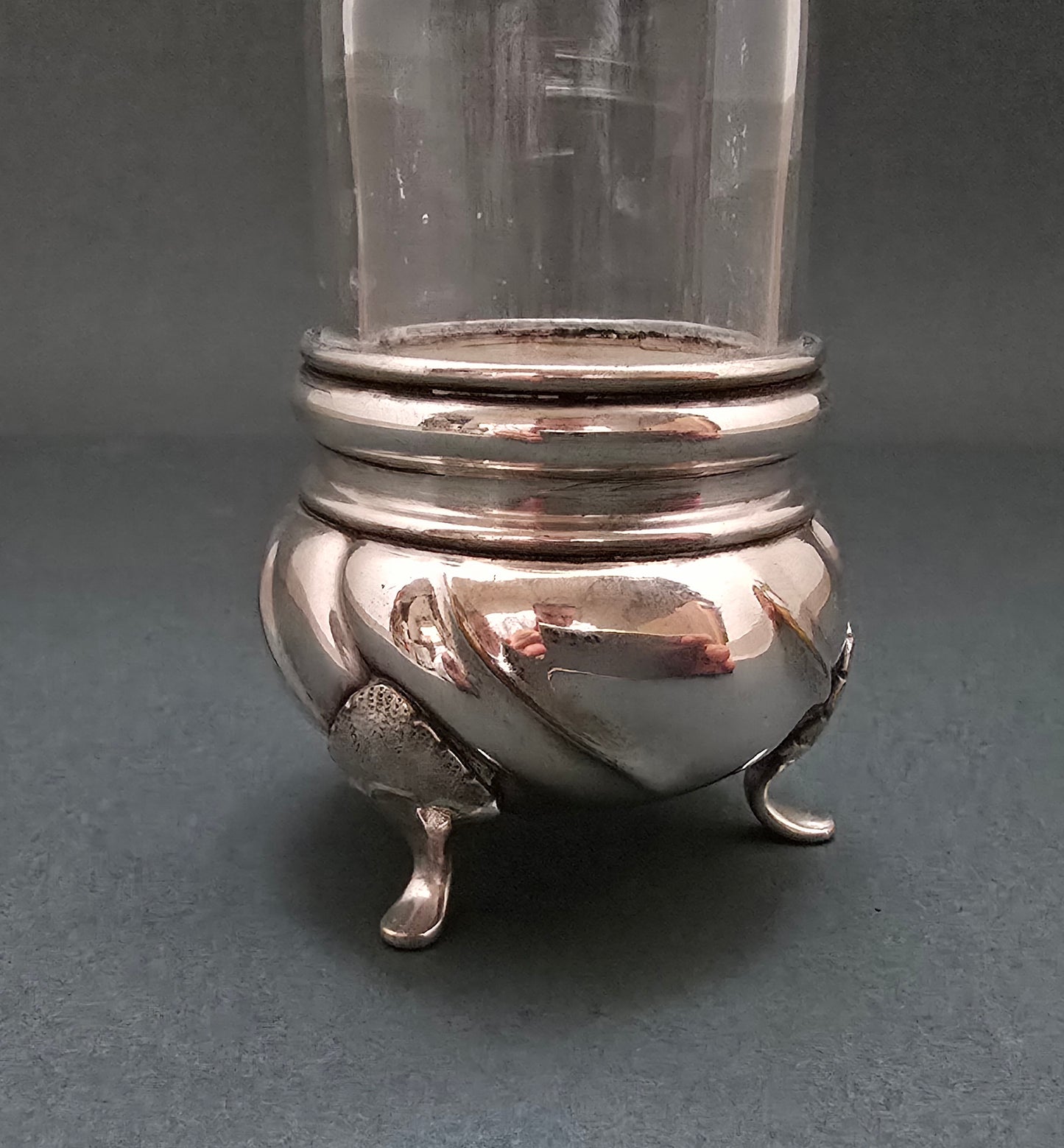 Danish Silver-Plated Oil & Vinegar Bottle - Denmark 1860