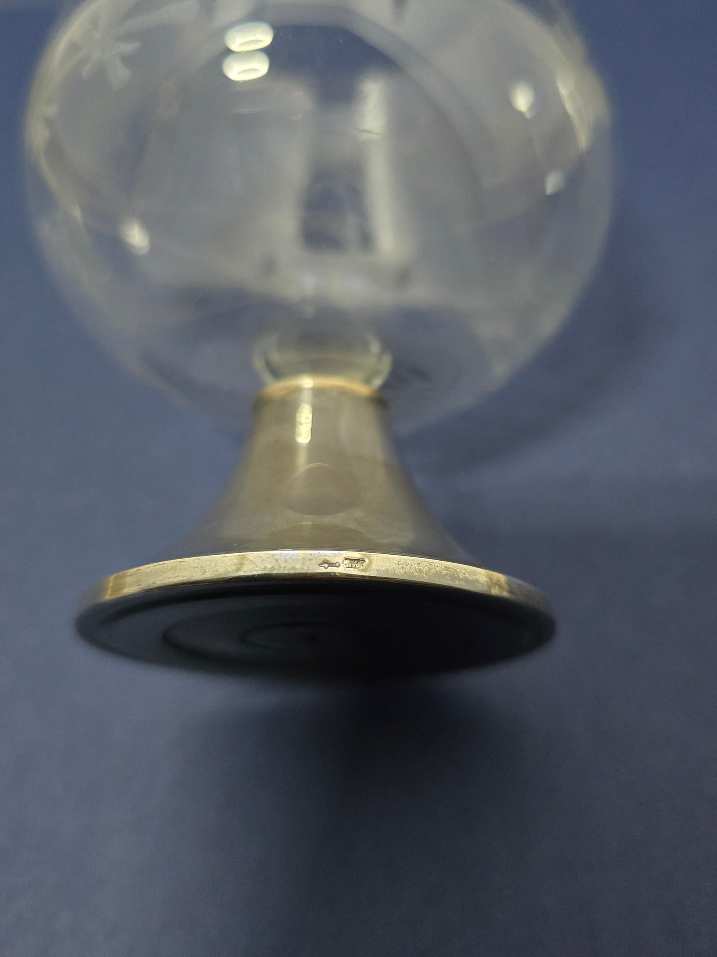 CBZ Crystal Glass on Silver Base - Amsterdam 1940s-1950s