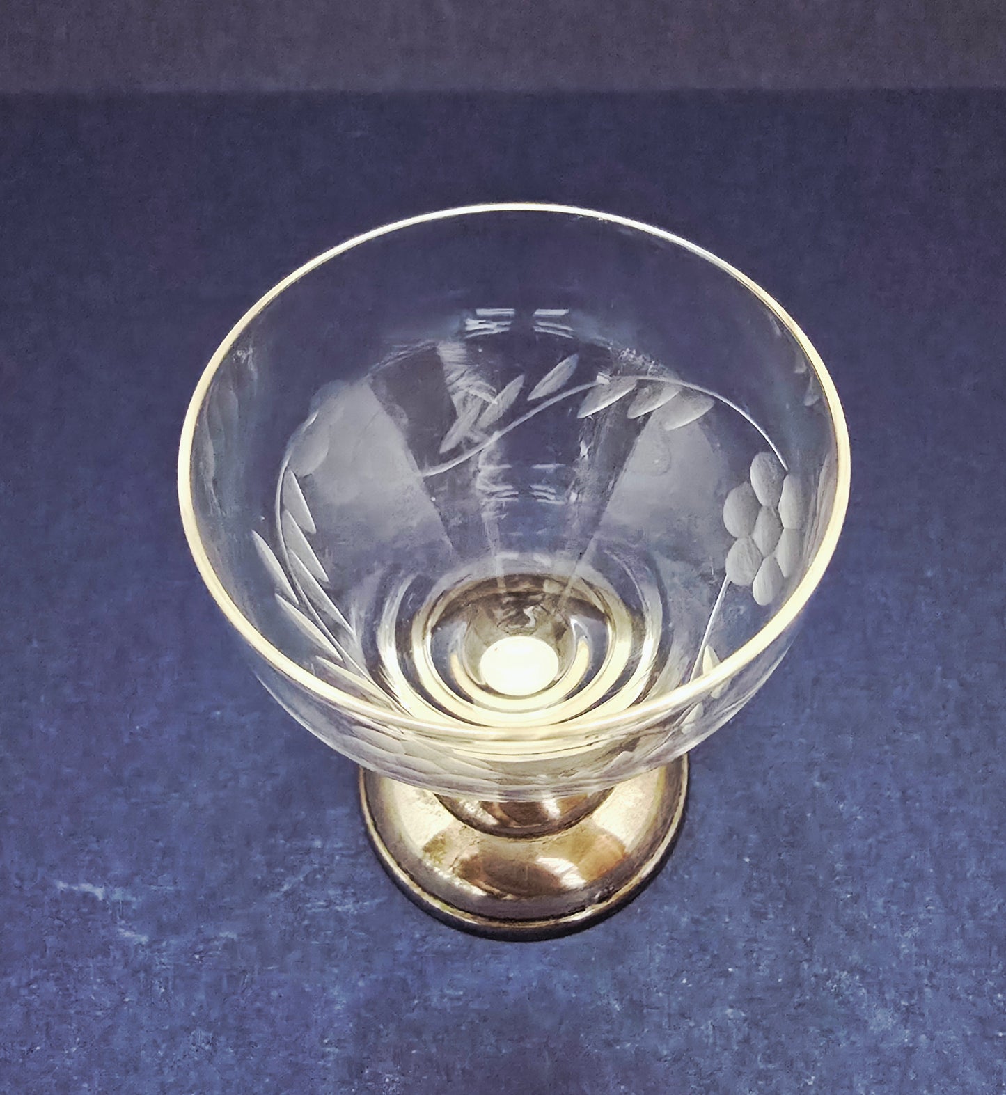 CBZ Crystal Glass on Silver Base - Amsterdam 1940s-1950s