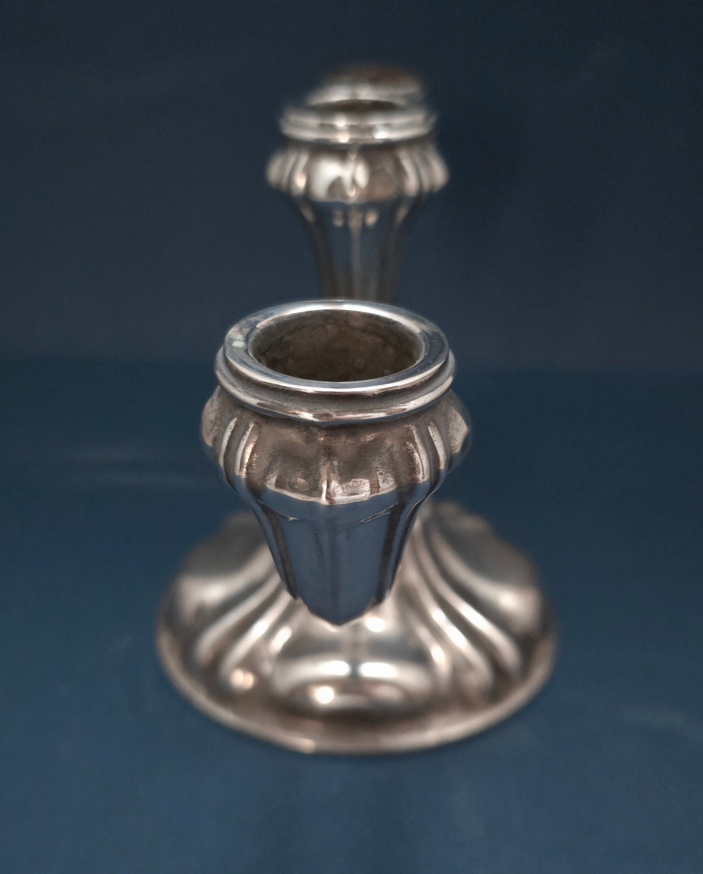 Antique German Silver-Plated 3-Arm Candelabra - Art Nouveau/Deco Transitional, 1910