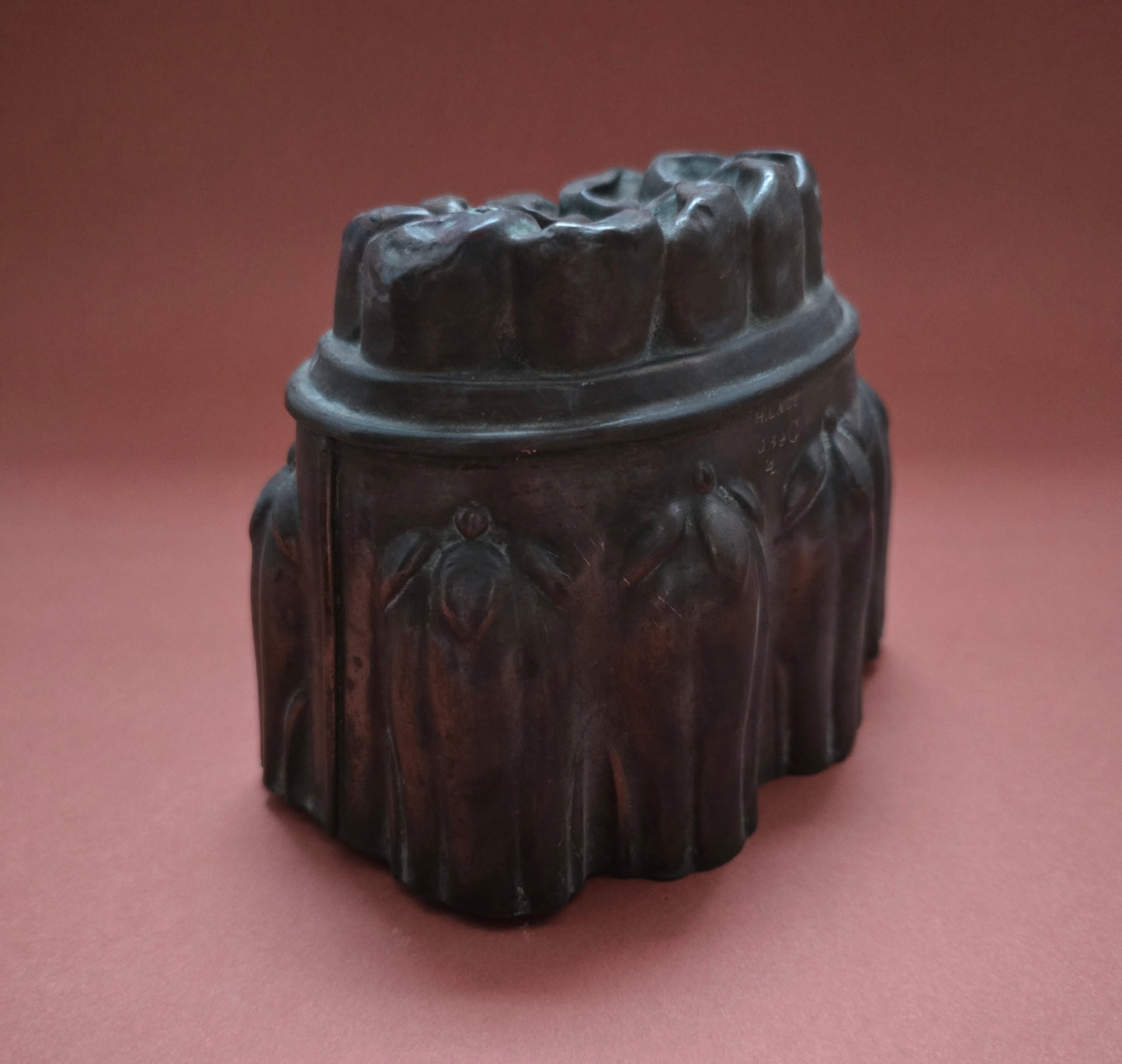Antique Victorian Copper Jelly Mold - 1870s English Pudding Mold