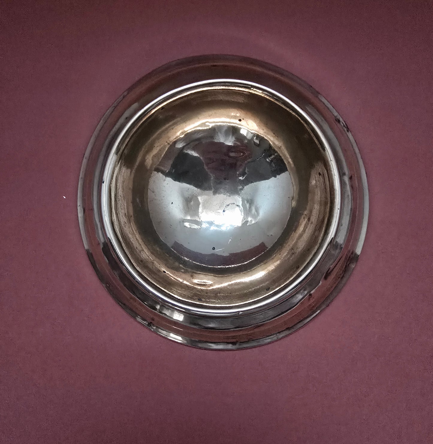 Rare Victorian Solid Brass Dog Bowl - English Antique, 1870