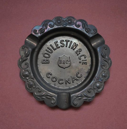 Vintage Boulestin Cognac Copper Ashtray - Advertising Collectible, 1940