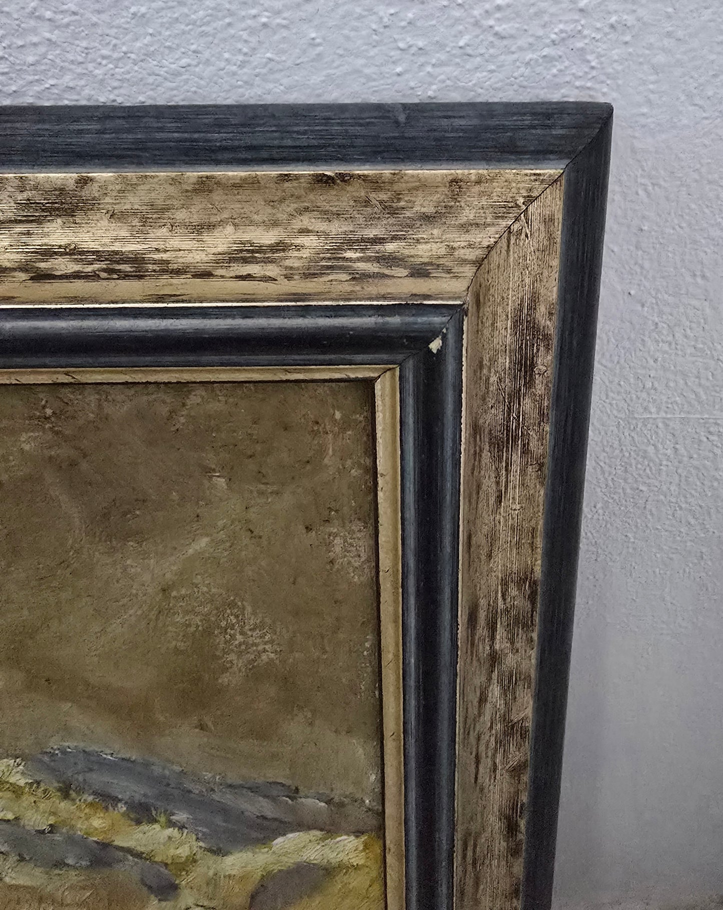 Mountain Landscape - Original Acrylic on Wood by C.J. Schembri, 1950s