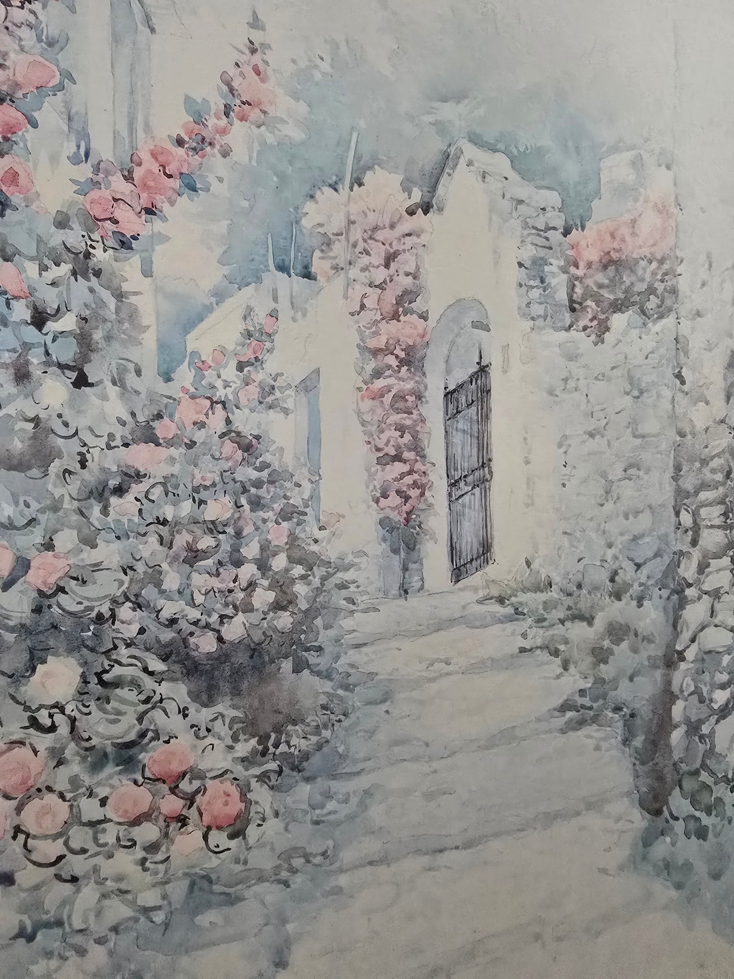 Italian Street Scenes - Original Watercolors by M. Marten, 1970s