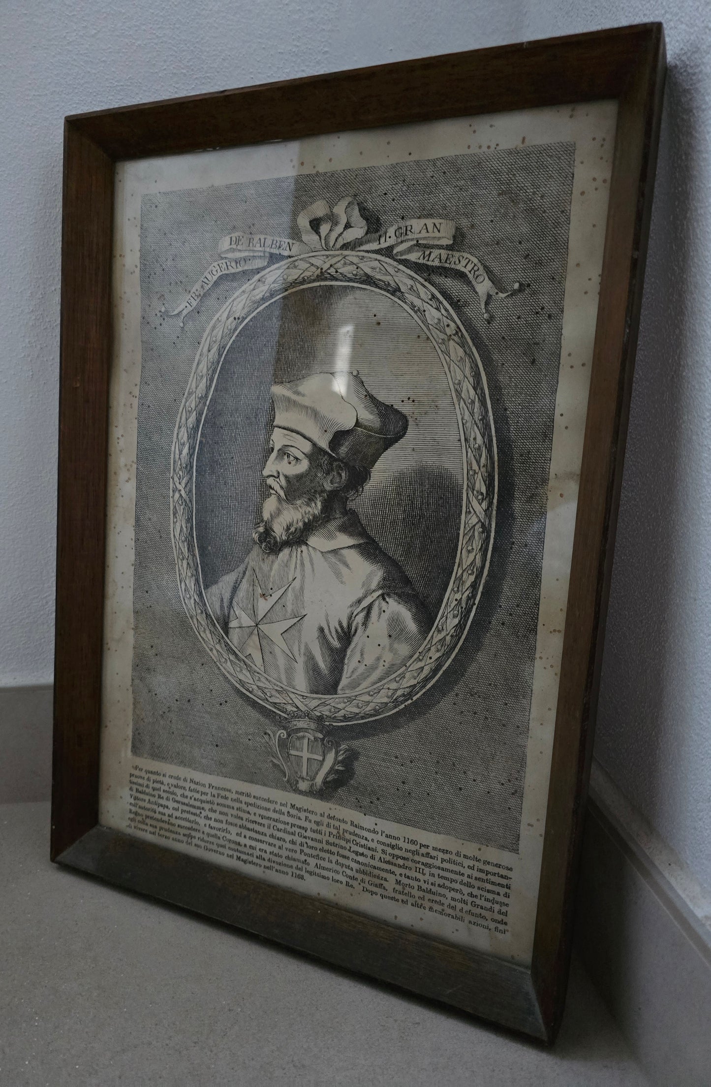 Grand Master of Malta Lithograph - 1890 Historical Print