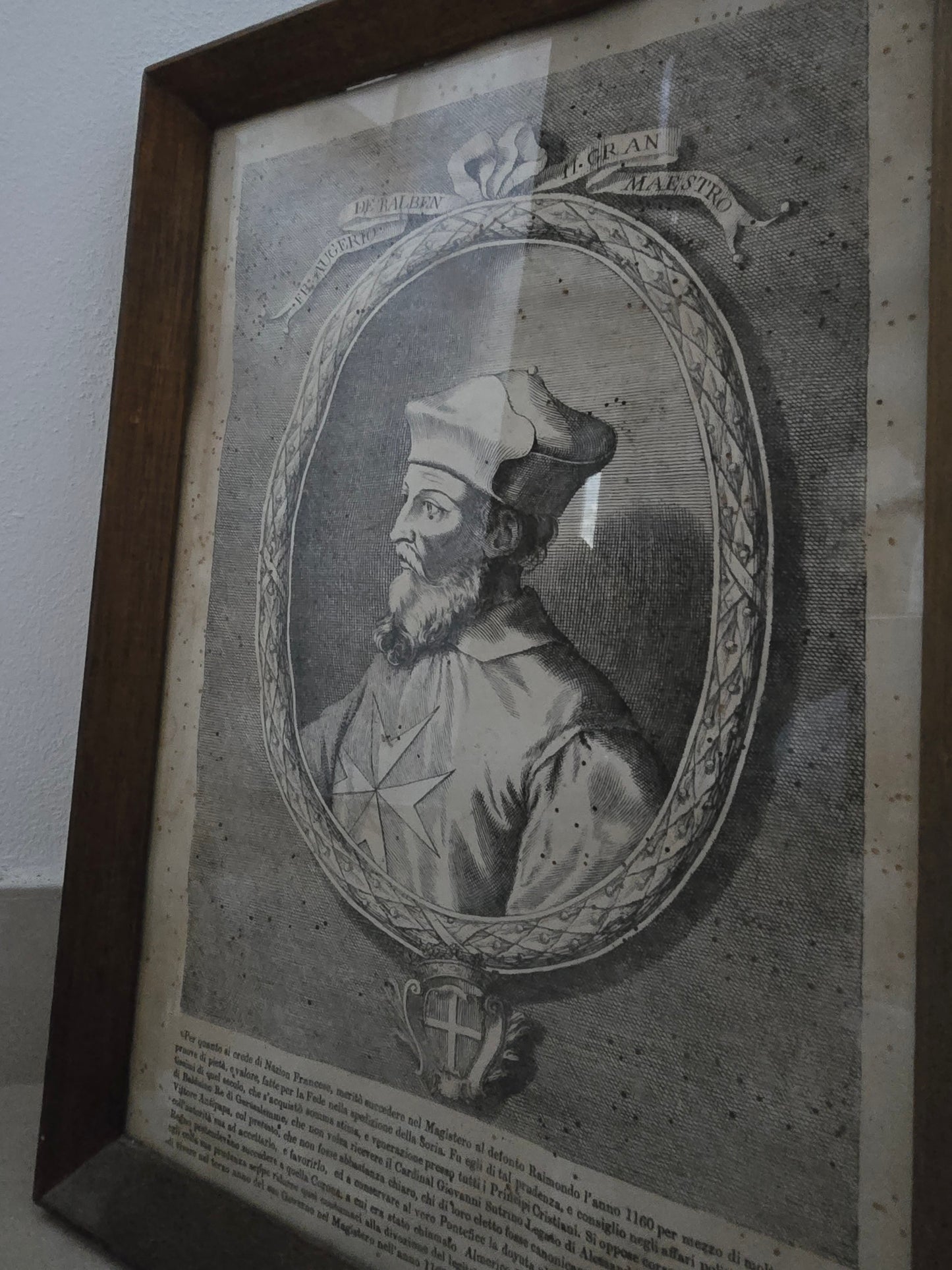 Grand Master of Malta Lithograph - 1890 Historical Print