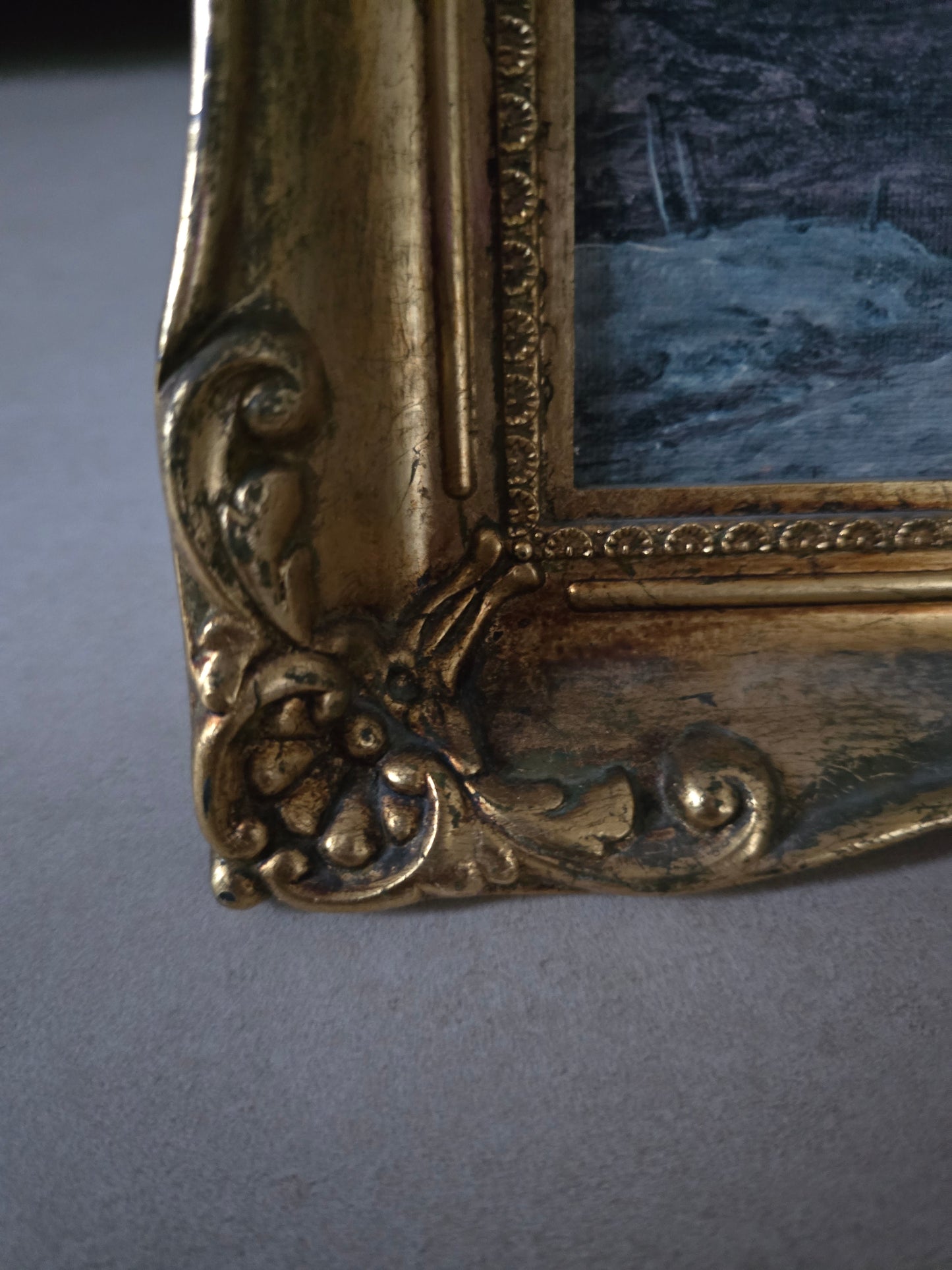 Beautiful Golden Frame with Johann Christian Clausen Dahl Print - 1950s